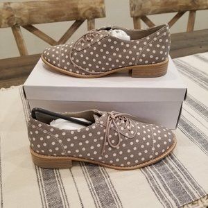 Gap Printed Structured Oxford Grey Dot, Women, Size 8.0 US, NWT